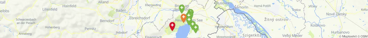 Kartenansicht für Apotheken-Notdienste in der Nähe von Jois (Neusiedl am See, Burgenland)